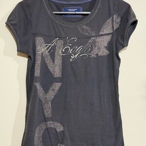 Women's Grey Graphic Tee American Eagle